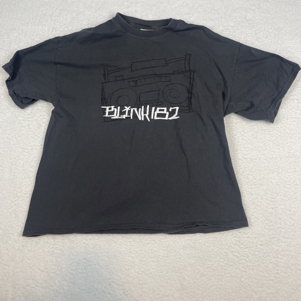 M&O Knits HeavyWeights XL Blink 182 Gray T-Shirt